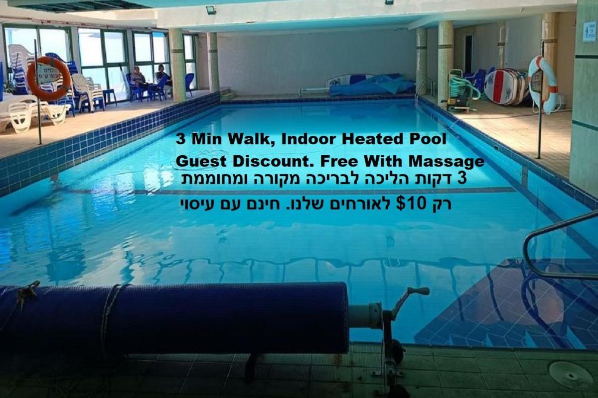 Beach Suite Israel- Private Jacuzzi, Beach View, Gym, Low Fee For Off-Site Indoor Pool & Spa ביץ סוייט ישראל- ג'קוזי פרטי עם נוף ים, אפשרות לבריכה מקורה וספא בתשלום ממש מוזל Askelón Kültér fotó